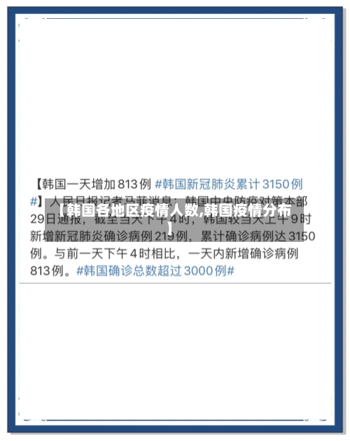 【韩国各地区疫情人数,韩国疫情分布】-第2张图片