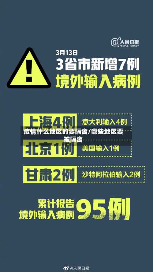 疫情什么地区的要隔离/哪些地区要被隔离-第2张图片