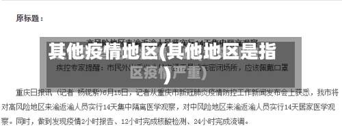 其他疫情地区(其他地区是指)
