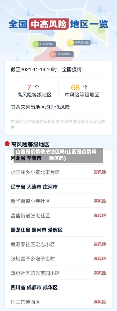 山西是疫情敏感地区吗(山西是疫情风险区吗)