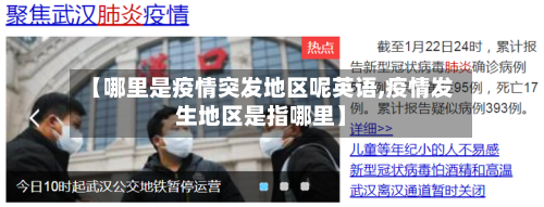 【哪里是疫情突发地区呢英语,疫情发生地区是指哪里】-第3张图片