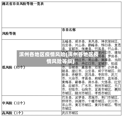 滨州各地区疫情风险(滨州各地区疫情风险等级)-第2张图片